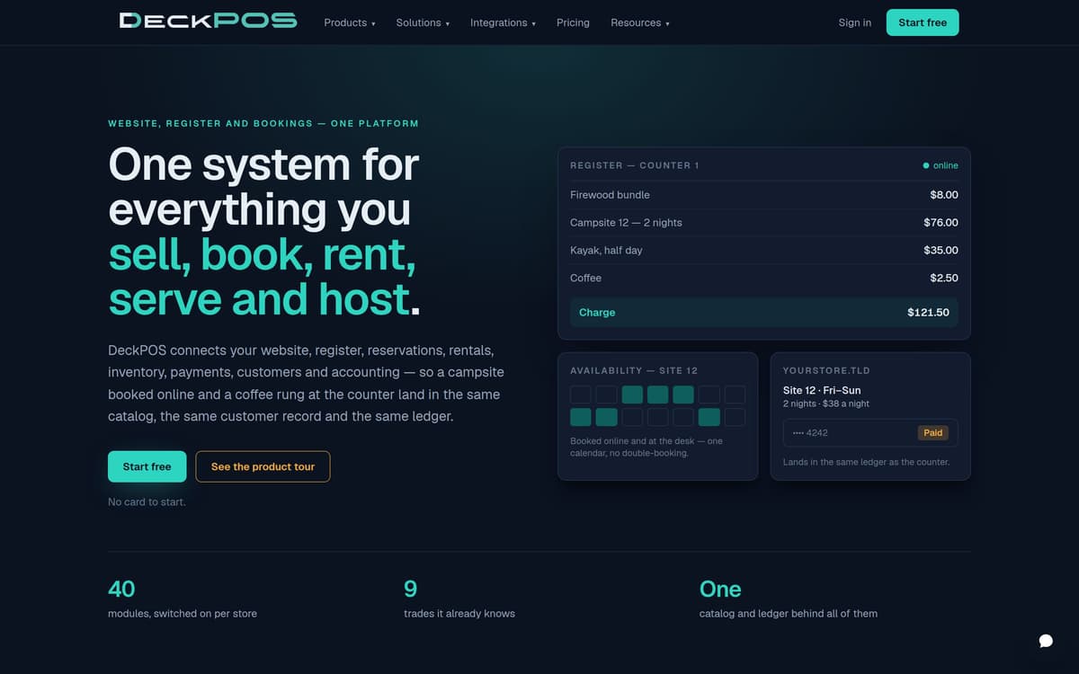 DeckPOS desktop screenshot