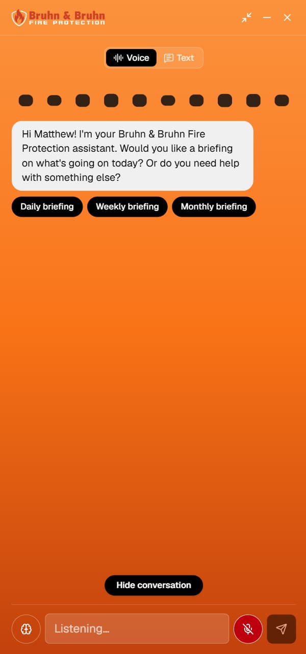 Bruhn & Bruhn AI assistant